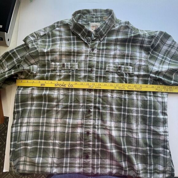 Redhead Green, Blue‎ and White Plaid Short Sleeve Shirt,2XL - Picture 6 of 9